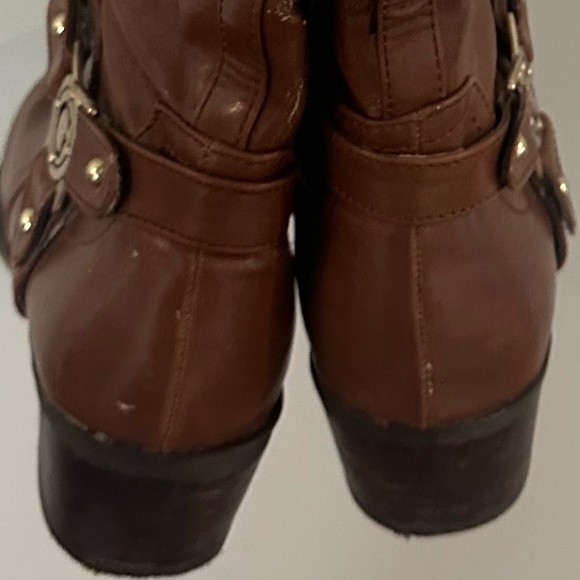 GUESS Tall Faux Leather Knee Boots Sz 8.5 Shoe Booties Boot Shoes - Picture 9 of 11
